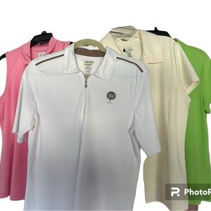 Bundle of 4 size Large Izod golf shirts
